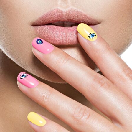 2'Li Göz Tırnak Dövmesi,Tırnak Tattoo,Nail Art ,Tırnak Sticker