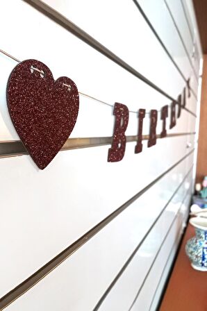 Turuncu Half Birthday Yazılı Banner, Yarım Yaş Partisi, Doğum Günü Süsü, Simli Eva Banner