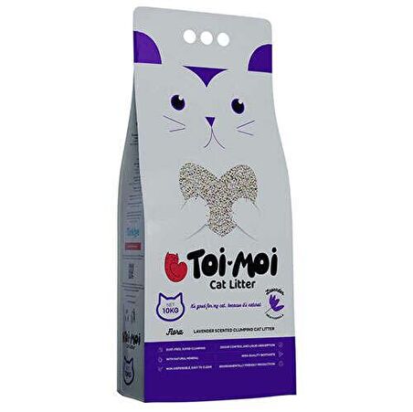 Toi Moi Flora Lavanta Sodyum Bentonit Kedi Kumu 10 Kg