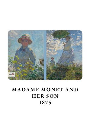 Retronote A4 Defter 10 - Claude Monet - Madam Monet And Her Son, 1875 - Çizgisiz -64 Sayfa-21x29,7Cm