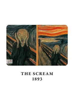 Retronote A4 Defter 12 Edward Munch The Scream 1893 Çizgisiz 64 Sayfa 21x29,7 cm