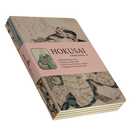 Hokusai 4'lü Defter Seti 6 - Ghosts Series II - Çizgisiz - 64 Sayfa - 14x21cm