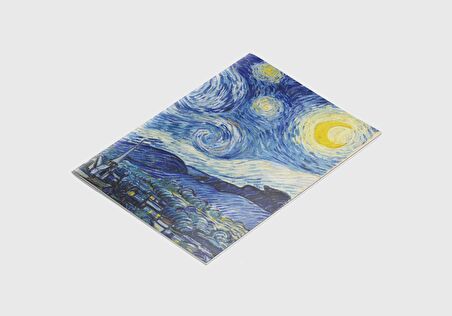 A4 Defter 1 - Van Gogh - The Starry Night, 1889 - Çizgisiz – 64 Sayfa - 21x29,7 cm