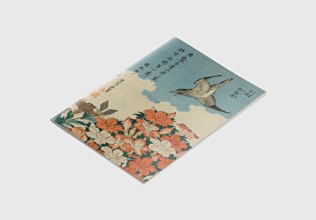 A4 Defter 6 - Hokusai - Cuckoo and Azaleas, 1834 - Çizgisiz - 64 Sayfa - 21x29,7 cm