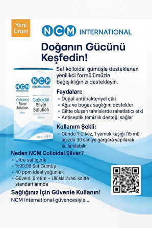 COLLOİDAL SİLVER SOLUTİON (GÜMÜŞ SUYU)