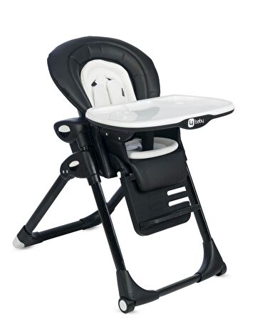 4 Baby AB-100 Formula Katlanır Portatif Mama Sandalyesi Siyah 