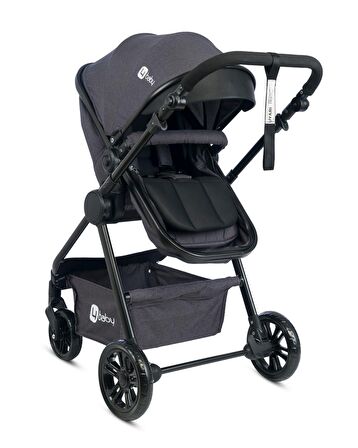 4 Baby AB-492 Comfort Black Çift Yönlü Travel Sistem Bebek Arabası