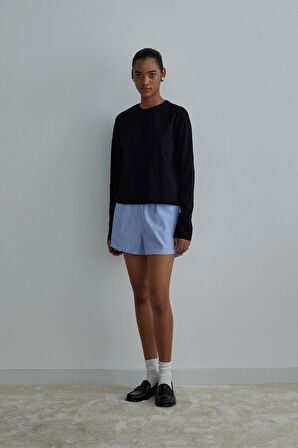 Siyah Forever Uzun Kollu Tişört