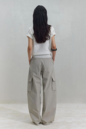 Ekru Robe Kısa Kollu Kazak