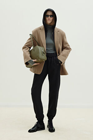 Sütlü Kahve Maskülen Kaşe Blazer Ceket