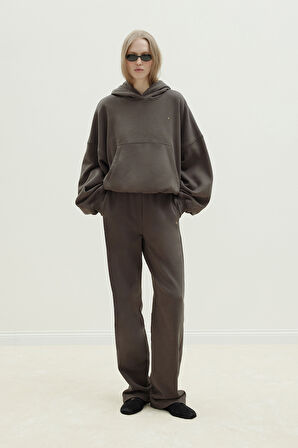 Kahverengi Homie Lastikli Eşofman