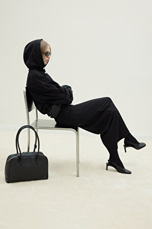 Siyah Toparlayıcı Kalem Etek