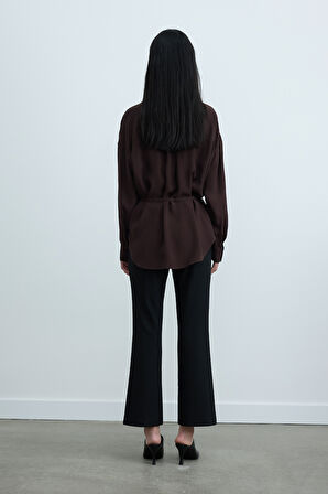 Siyah Janet Flare Pantolon