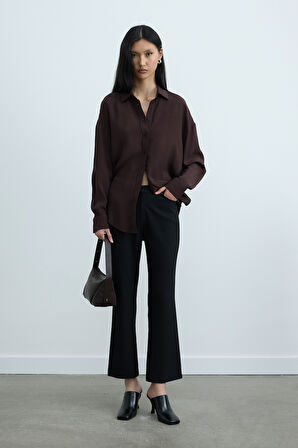 Siyah Janet Flare Pantolon