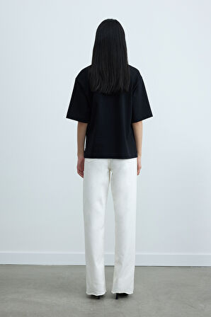 Siyah Nox Oversize Tişört