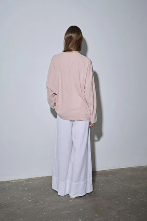 Pudra Ole Oversize Keten Bluz