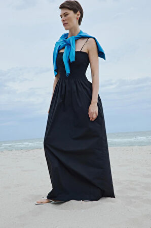 Siyah Alira Maxi Elbise