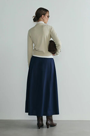 Bej Lea Triko Hırka