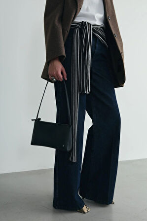 Siyah Ivy Deri Çanta