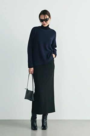 Siyah Ivy Deri Çanta