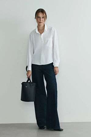 Beyaz Penny Basic Gömlek