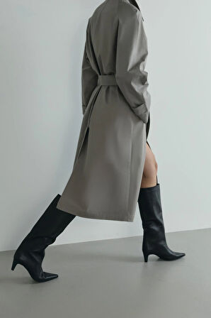 Taş Rue Gömlek Yaka Trençkot