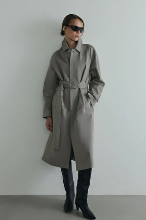 Taş Rue Gömlek Yaka Trençkot