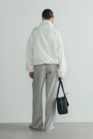 Siyah Marlin Çizgili Pantolon