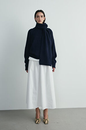 Lacivert Bella Oversize Kazak