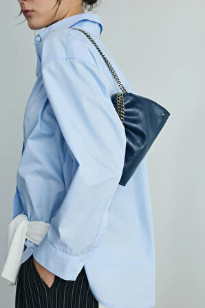 Mavi Page Oversize Gömlek