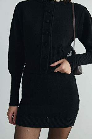 Siyah Lucy Triko Hırka