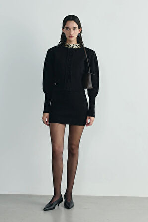 Siyah Lucy Triko Hırka