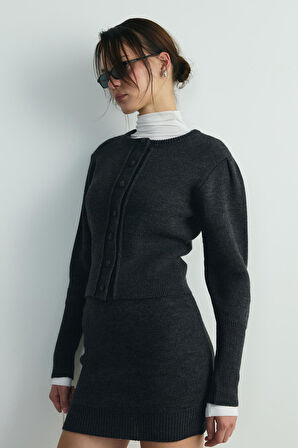 Füme Lucy Triko Hırka