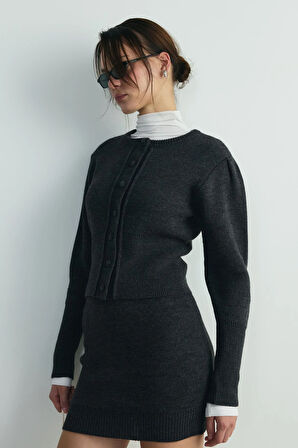 Füme Lucy Triko Hırka