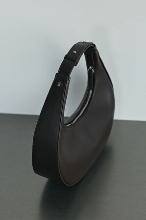 Kahverengi Rosa Mini Deri Çanta