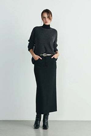 Kahverengi Yılan Desenli Kemer