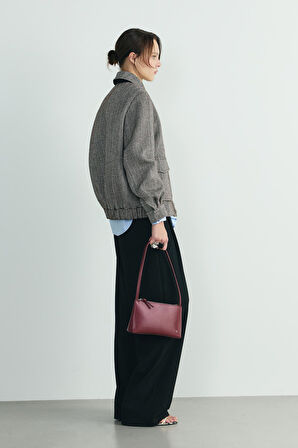 Acı Kahve Alder Kaşe Bomber Ceket