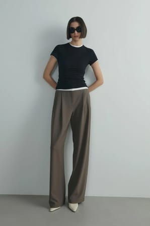 Siyah Skinny Fit Basic Tişört