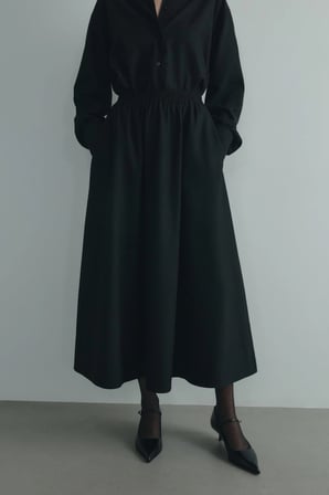 Siyah Camila Kloş Etek