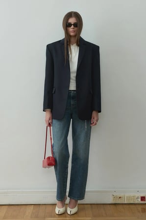 Lacivert Harlan Blazer Ceket