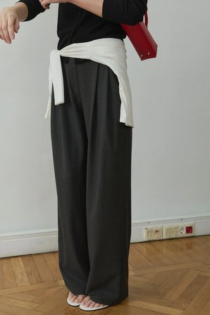 Füme Lina Pileli Pantolon