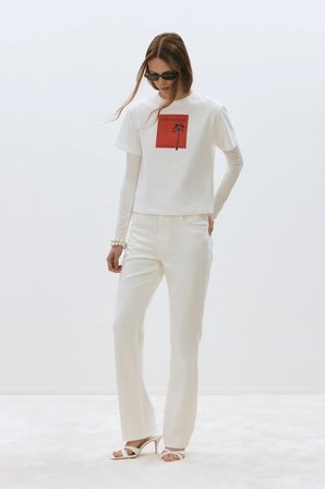 Ekru Darling Basic Tişört