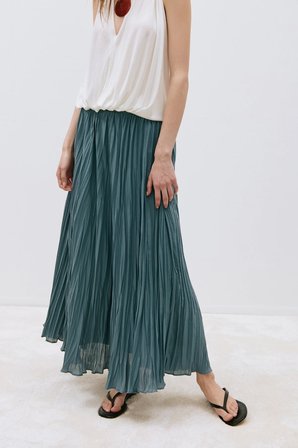 Ekru Nina Dökümlü Halter Top