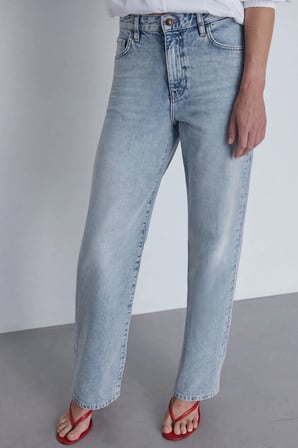 Açık Mavi Courtney Straight  Jean
