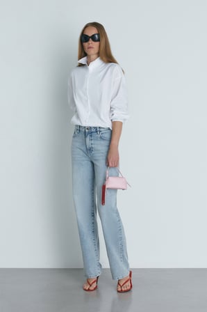 Açık Mavi Courtney Straight  Jean