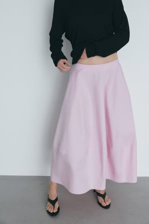Pembe Mila Poplin Balon Etek