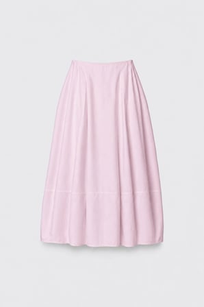 Pembe Mila Poplin Balon Etek