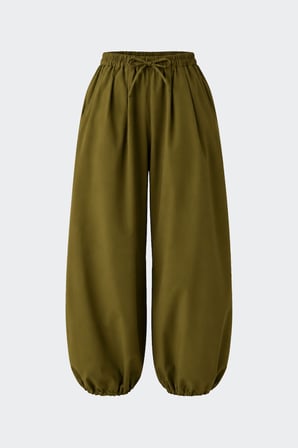 Haki Roen Pileli Şalvar Pantolon