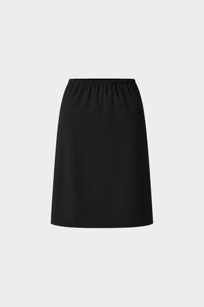 Siyah Midi Gabardin Etek