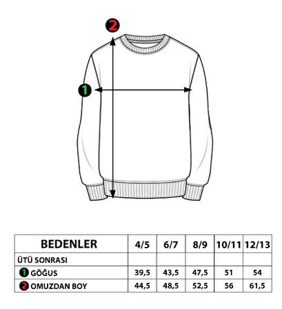 Toontoy Kız Çocuk Hello Baskılı Sweatshirt